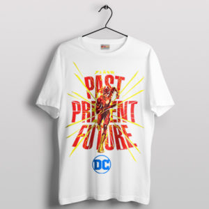 Timeline The Flash Past Present Future White T-Shirt