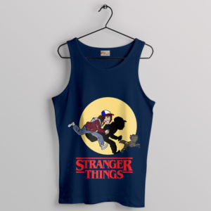 Tintin's Epic Adventure with Dustin Navy Tank Top