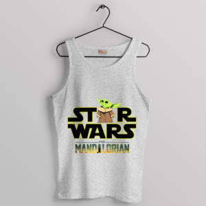Tiny Jedi Master Baby Yoda Grogu Sport Grey Tank Top