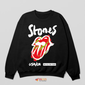 Tongue No Filter Tour Music Art Black Sweatshirt