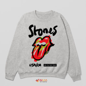 Tongue No Filter Tour Music Art Sport Grey Sweatshirt