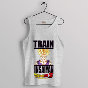 Train Insaiyan Gear Fitness Journey Sport Grey Tank Top
