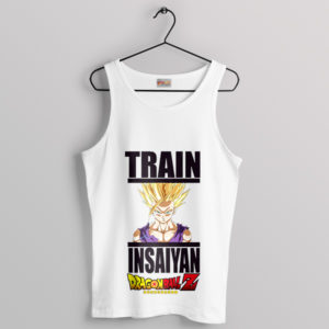 Train Insaiyan Gear Fitness Journey White Tank Top
