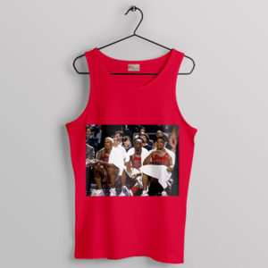 Trio Courtside MJ Pippen Rodman Red Tank Top