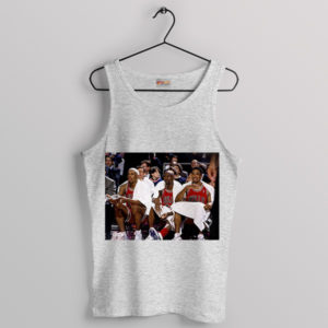 Trio Courtside MJ Pippen Rodman Sport Grey Tank Top