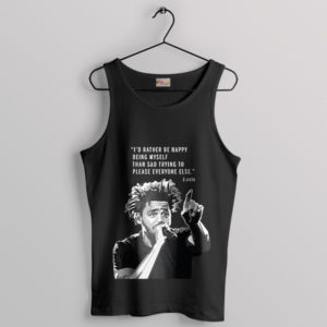 True Happiness Within J Cole Quote Black Tank Top