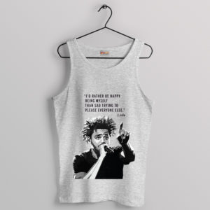 True Happiness Within J Cole Quote Sport Grey Tank Top