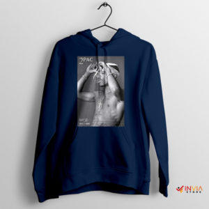 Tupac's Journey Life Goes On Navy Hoodie