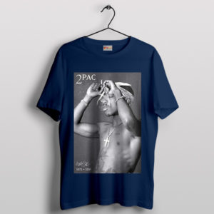 Tupac's Truth Life Goes On Navy T-Shirt