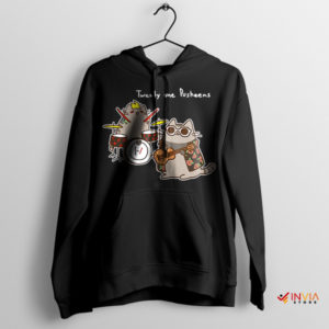Twenty One Pusheens Pilots Cartoon Black Hoodie
