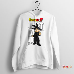Ultra Instinct Attitude Goku Just Do It White Hoodie