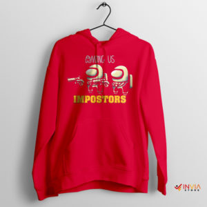 Undercover Thrills Impostor Fiction Red Hoodie