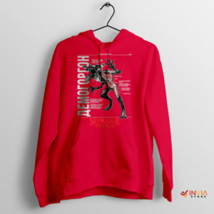 Upside Down Anatomy Lesson Demogorgon Red Hoodie