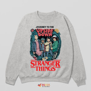 Upside Down Expedition Stranger Things Sport Grey Sweatshirt