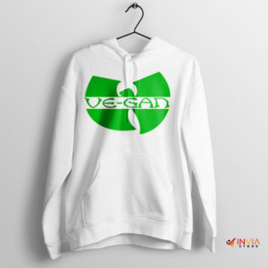 Vegan Beats in Clan Streets Wu-Tang White Hoodie