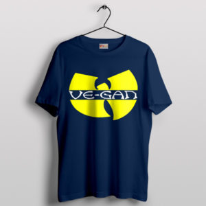 Vegan Clan Logo Wu-Tang Herbivore Navy T-Shirt