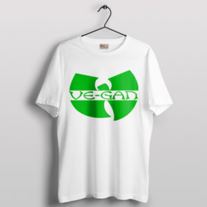 Vegan Clan Logo Wu-Tang Herbivore White T-Shirt