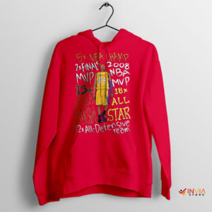 Victory Scrolls Kobe Mamba Accolades Red Hoodie