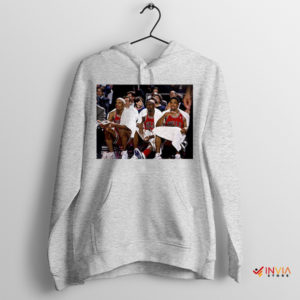 Vintage Courtside MJ Pippen Rodman Sport Grey Hoodie