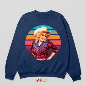 Vintage Sexy Glamour Dolly Parton Navy Sweatshirt