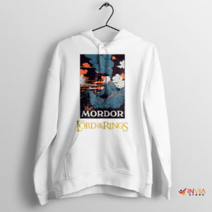 Visit Mordor Exclusive Edition LOTR White Hoodie