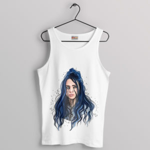 Visual Verses Billie Eilish AI Art Tank Top
