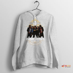 Wanted Dead Or Live' Gear by Bon Jovi Sport Grey Hoodie