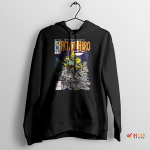 Warrior Homer Comic Action Hero Black Hoodie