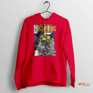 Warrior Homer Comic Action Hero Red Hoodie