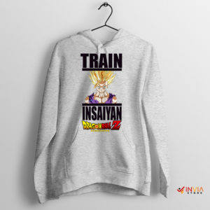 Warrior Workout Train Insaiyan Fitness Sport Grey Hoodie