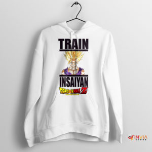 Warrior Workout Train Insaiyan Fitness White Hoodie