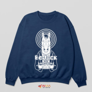 Washed Up in Style BoJack Horseman Navy Sweatshirt