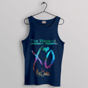 Weeknd Waves XO Til Overdose Navy Tank Top