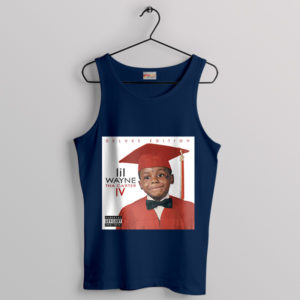 Weezy's World Tha Carter IV Album Navy Tank Top