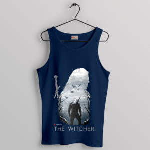 Wild Hunt Pursuit The Witcher Saga Navy Tank Top