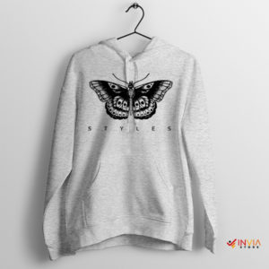 Winged Icon Harry Styles Butterfly Sport Grey Hoodie