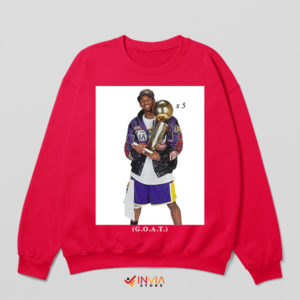 Wins Kobe's 5X Trophy Hold Red Sweatshirt