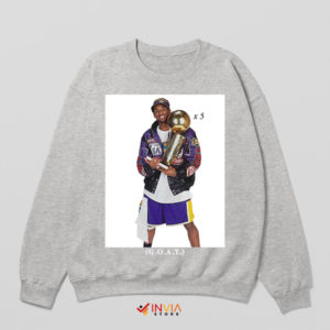Wins Kobe's 5X Trophy Hold Sport Grey Sweatshirt