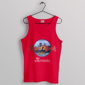 Winterfell Game of Thrones Rock Café Red Tank Top