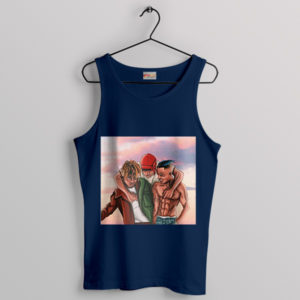 Wishing for Legends Juice WRLD Navy Tank Top