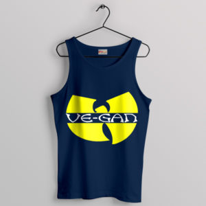 Wu-Tang Meme Vegan in Clan Navy Tank Top