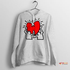 Wu-Tang's Clan Keith Haring's Street Sport Grey Hoodie