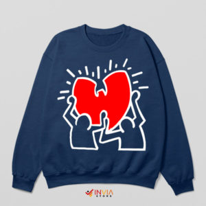 Wu-Tang's Rhythm Haring's Lines Navy Sweatshirt