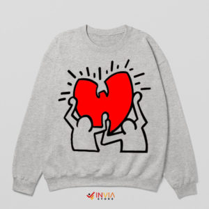 Wu-Tang's Rhythm Haring's Lines Sport Grey Sweatshirt
