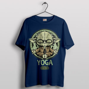 Yoda Zen Master Star Wars YOGA Navy T-Shirt