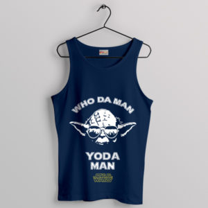Yoda's Mastery Who Da Man Navy Tank Top