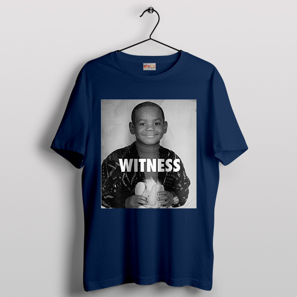 Young King LeBron's Childhood Witness Navy T-Shirt