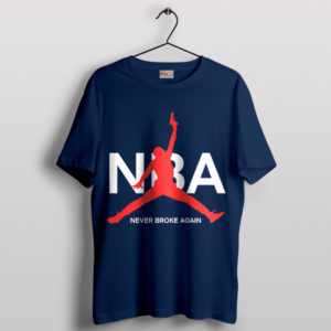 YoungBoy's Flight Air Jordan x NBA Navy T-Shirt