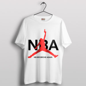 YoungBoy's Flight Air Jordan x NBA White T-Shirt