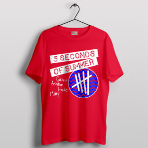 Youngblood Harmony 5SOS Patterned Red T-Shirt